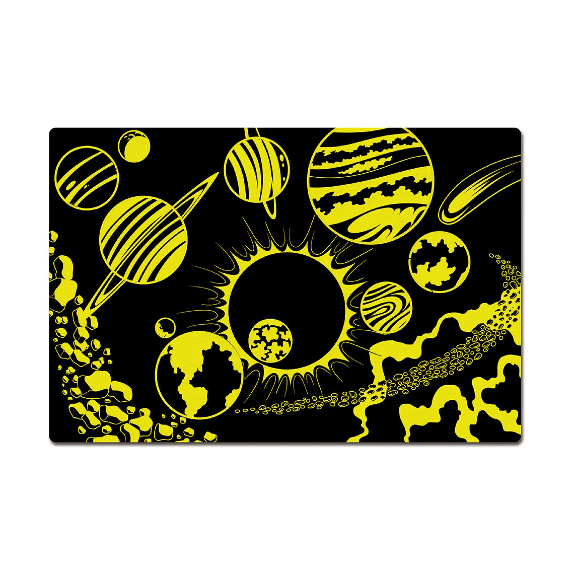 AreYouGame Puzzle Doubles! Glow in the Dark Space Floor Puzzle - 100 pc* Puzzles