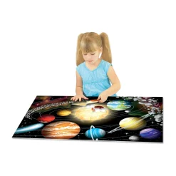 AreYouGame Puzzle Doubles! Glow in the Dark Space Floor Puzzle - 100 pc* Puzzles