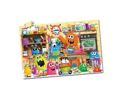 AreYouGame Puzzle Doubles! Glow in the Dark Monsters Jigsaw Puzzle - 100 pc* Puzzles