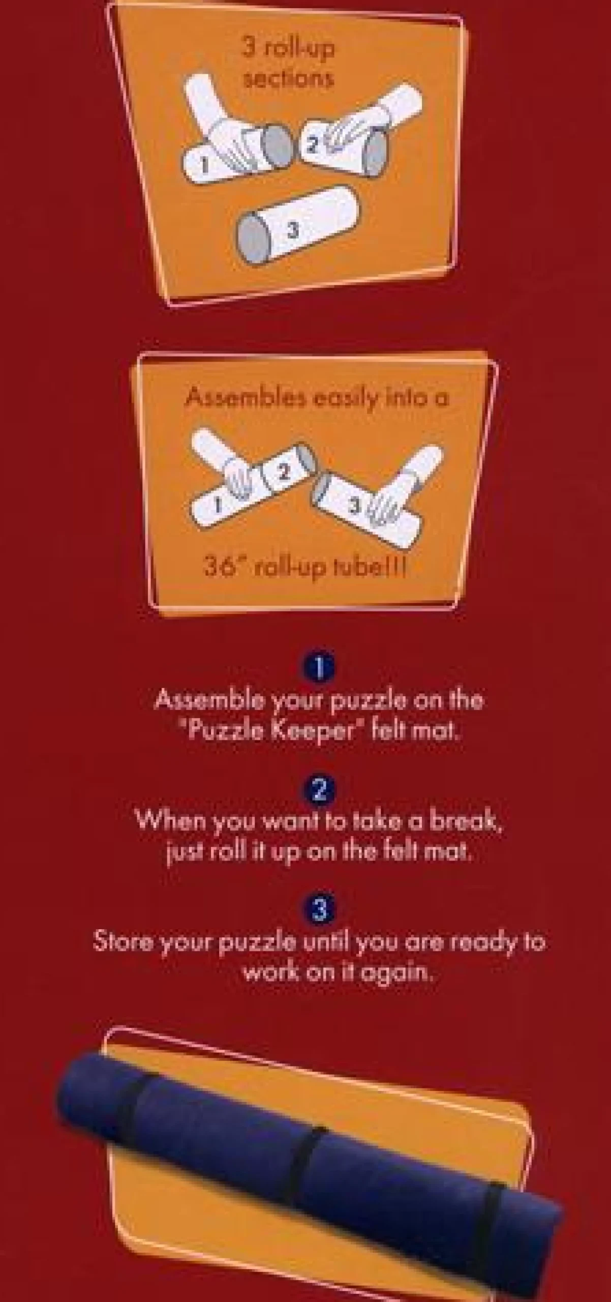 Calendar Holdings, LLC Puzzle Keeper Jumbo Puzzle Roll Up Mat* Puzzles