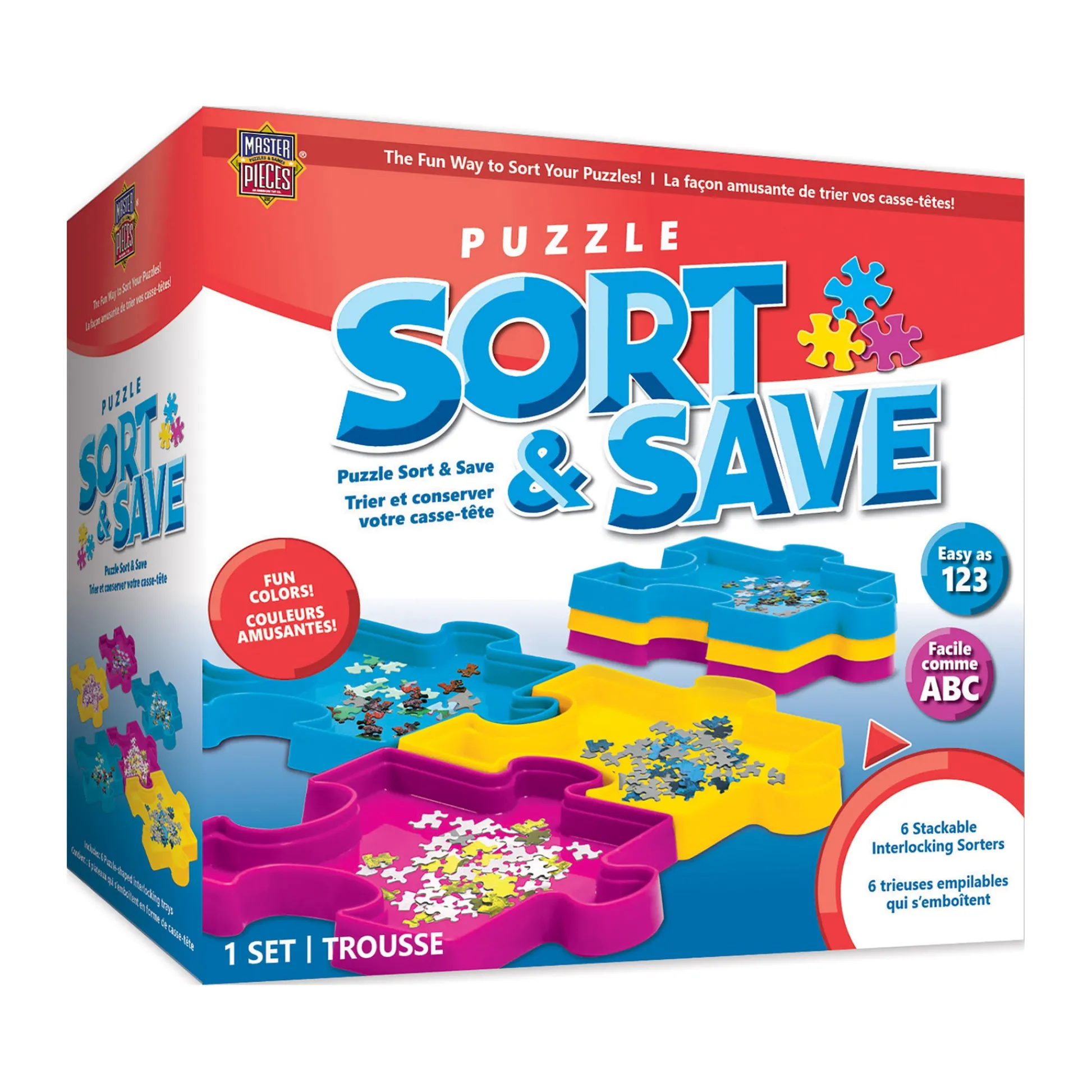 AreYouGame Puzzle Sort & Save Colorful Organizing Trays* Puzzles