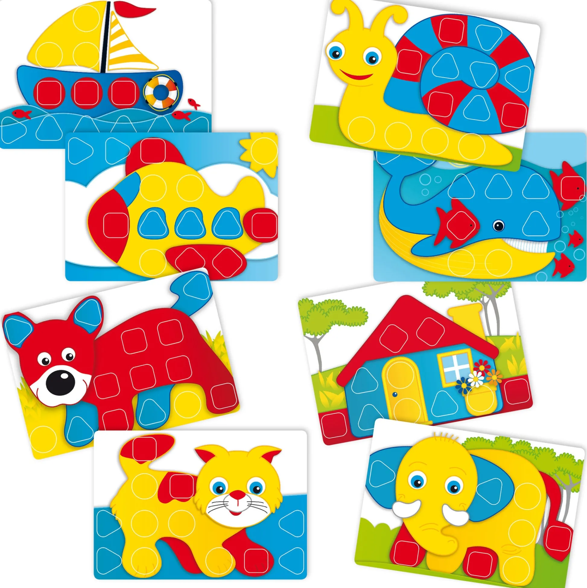 Flat River Group Quercetti Fantacolor Baby - 33pc Color Matching Mosaic Pegboard Game for Toddlers* Preschool Education Toys & Activities