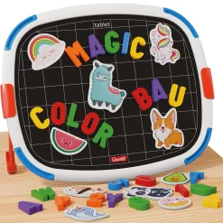 Flat River Group Quercetti Magnetic Discovery Board - Double-Sided Learning Tablet with Letters and Animal Magnets* Preschool Education Toys & Activities