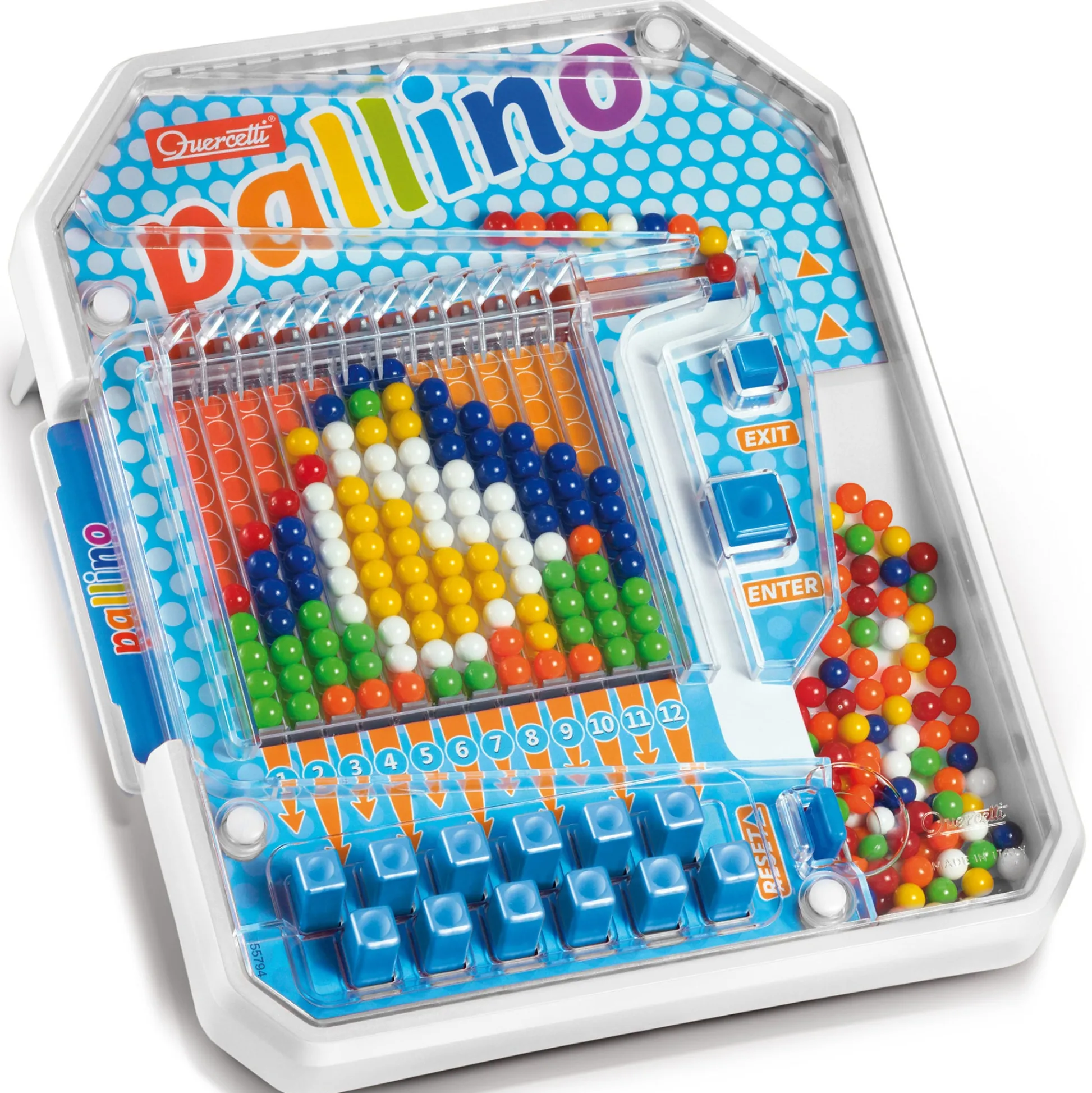 Flat River Group Quercetti Pallino Colorful Mosaic Game - Interactive STEM Toy with Design Cards* Preschool Education Toys & Activities