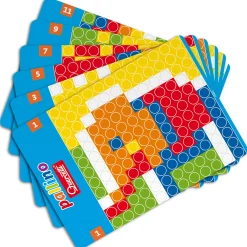 Flat River Group Quercetti Pallino Colorful Mosaic Game - Interactive STEM Toy with Design Cards* Preschool Education Toys & Activities