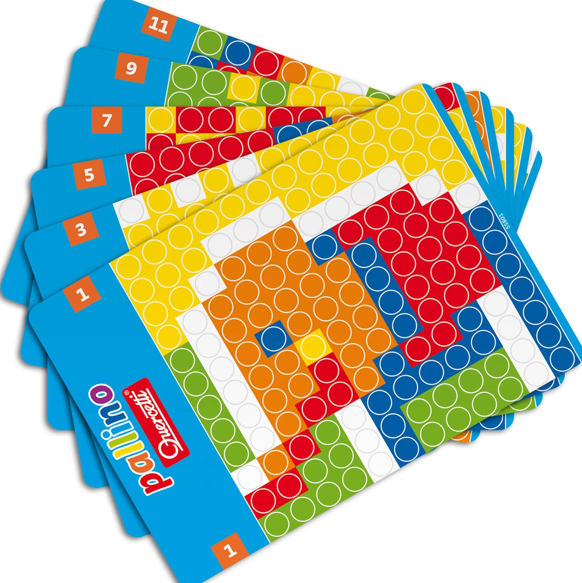 Flat River Group Quercetti Pallino Colorful Mosaic Game - Interactive STEM Toy with Design Cards* Preschool Education Toys & Activities
