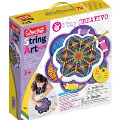 Flat River Group Quercetti Play Creativo String Art Mandala Craft Set - Colorful Design Fun* Crafts & Activities