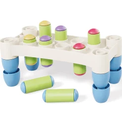 Flat River Group Quercetti PlayEco+ Hammer Peggy - Colorful Peg Pounding Toy* Preschool Education Toys & Activities