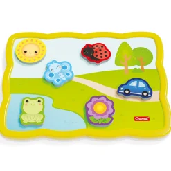 Flat River Group Quercetti Smart Puzzle First Colors 13pc Double-Sided Magnetic Animal & Car* Preschool Education Toys & Activities|Puzzles