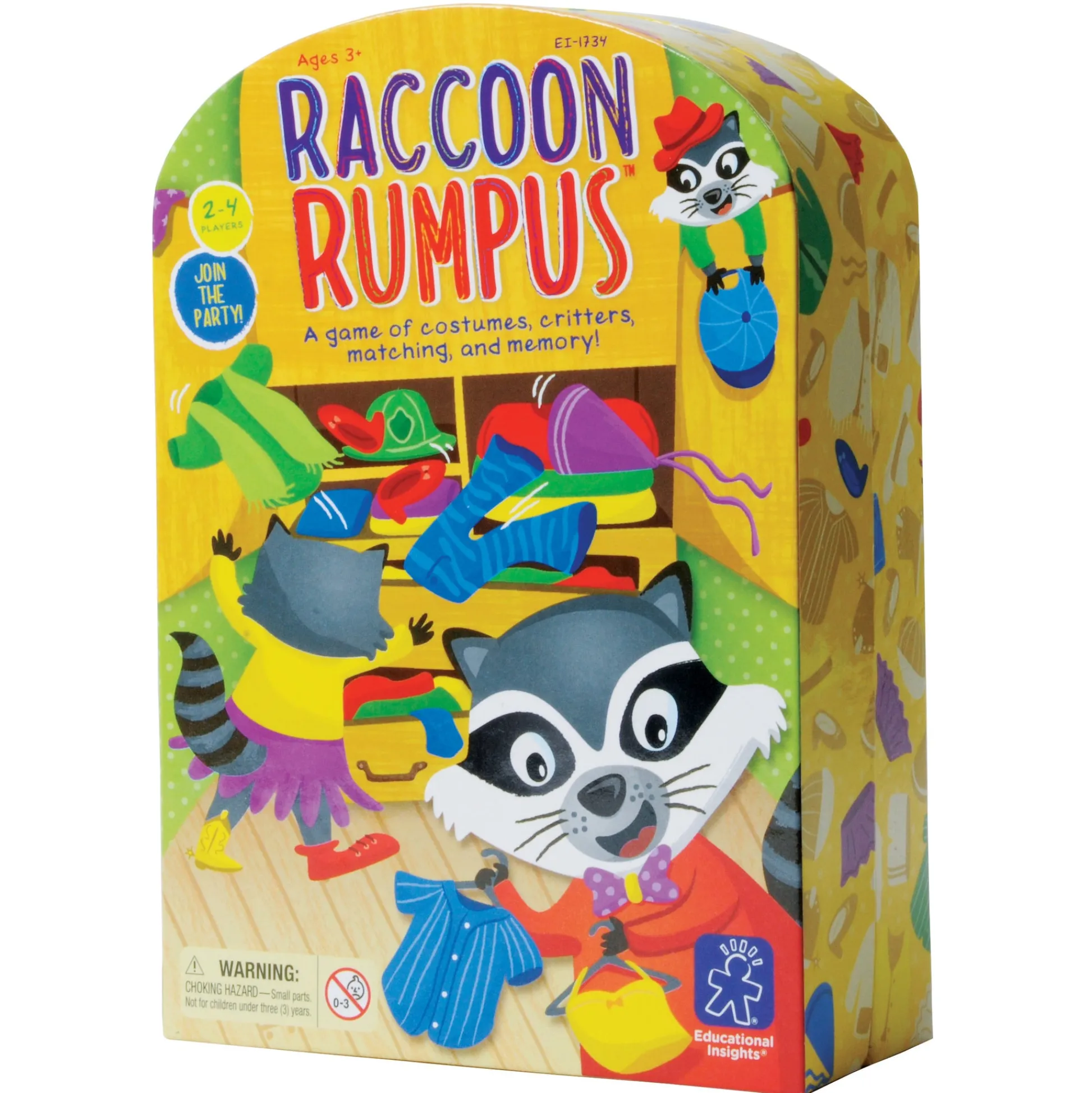 AreYouGame Raccoon Rumpus Preschool Matching and Memory Card Game* Preschool Education Toys & Activities