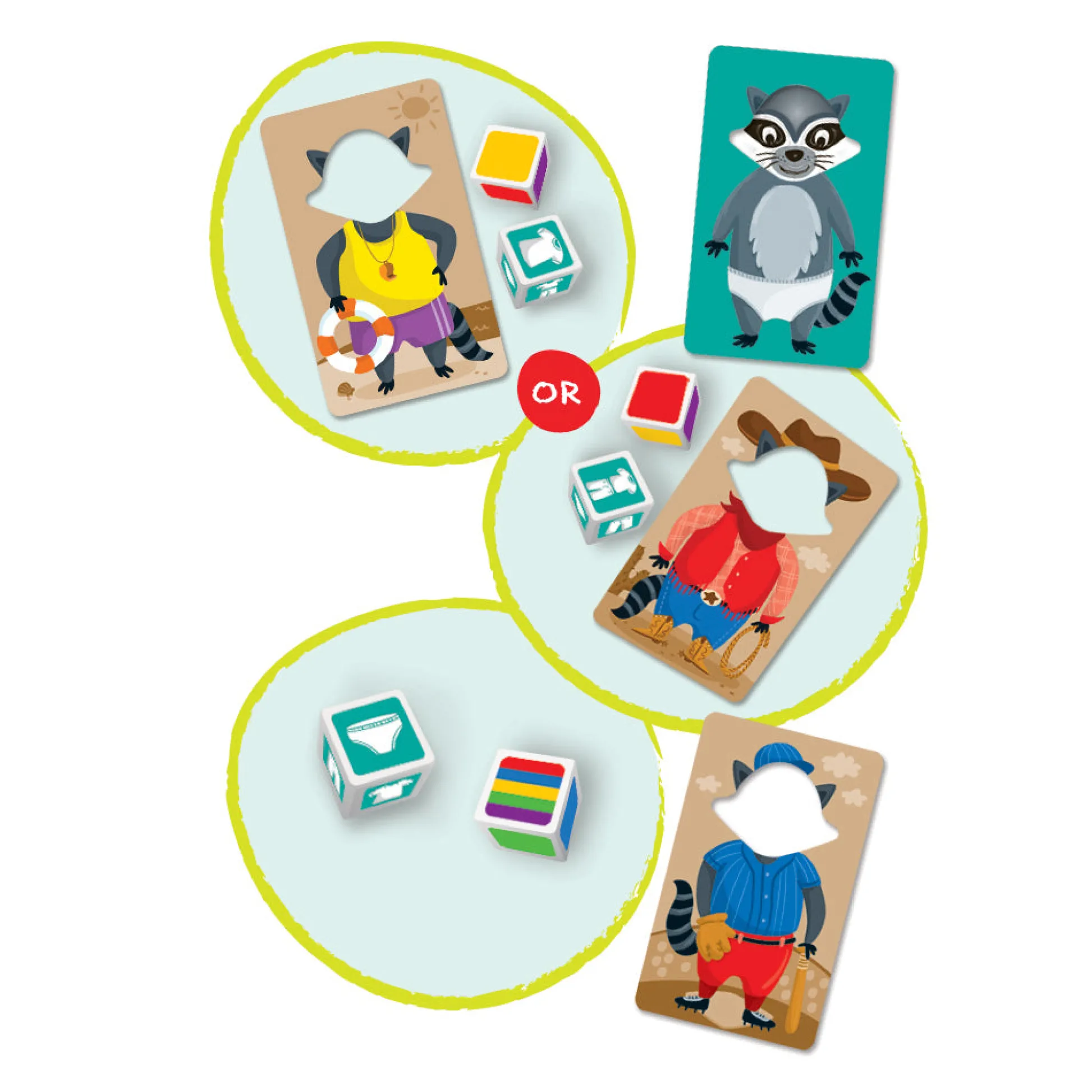 AreYouGame Raccoon Rumpus Preschool Matching and Memory Card Game* Preschool Education Toys & Activities