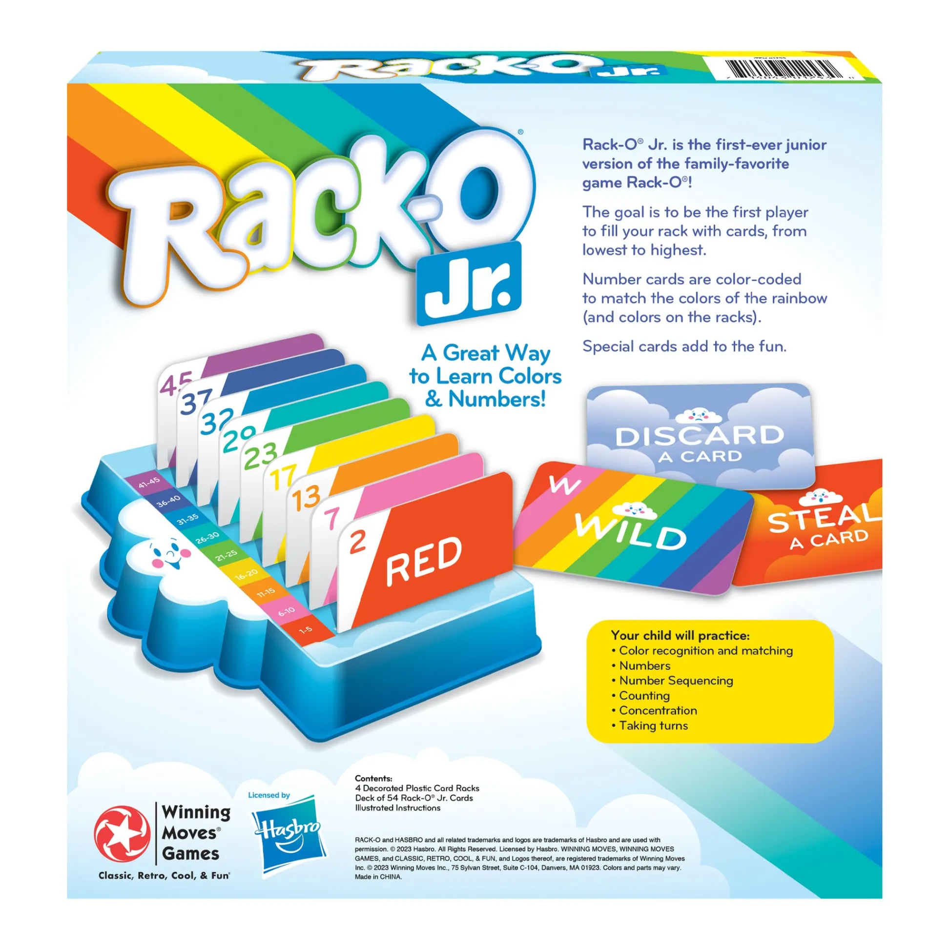 AreYouGame Rack-O Jr. Rainbow Sequence Card Game* Card Games
