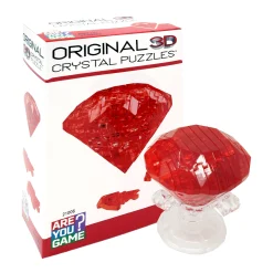 AreYouGame Radiant Ruby 3D Crystal Puzzle - Challenge Your Mind, 43 Pieces* Puzzles