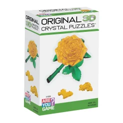 AreYouGame Radiant Yellow Rose 3D Crystal Puzzle - 44 Pieces* Puzzles