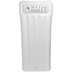 Flat River Group Rae Dunn Bee Happy 68x28 Inch Inflatable Pool Lounger, Durable Anti-Leak Design* Swimming Pools & Water Toys