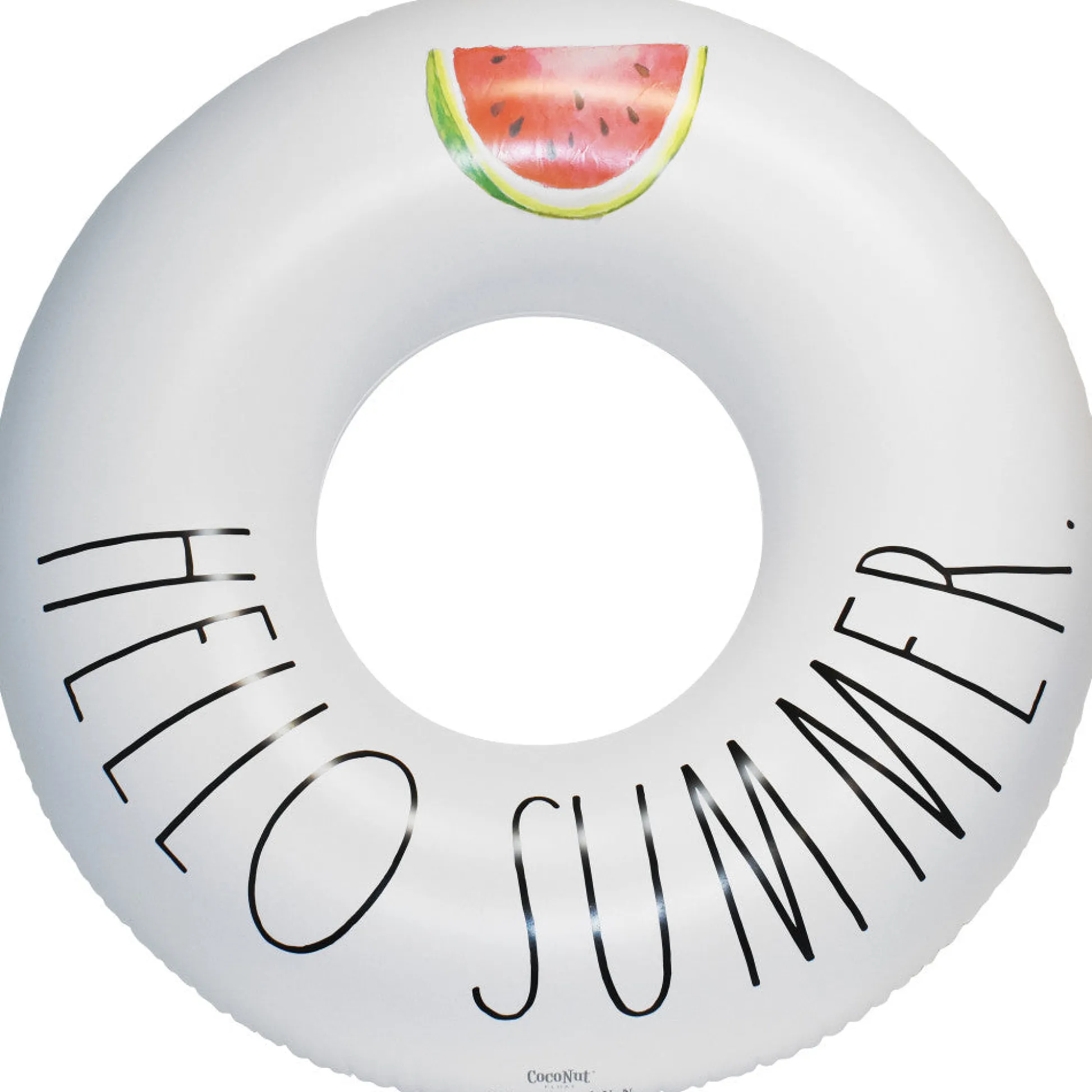 Flat River Group Rae Dunn Hello Summer 48" Inflatable Ring Float - Durable Anti-Leak Design* Swimming Pools & Water Toys