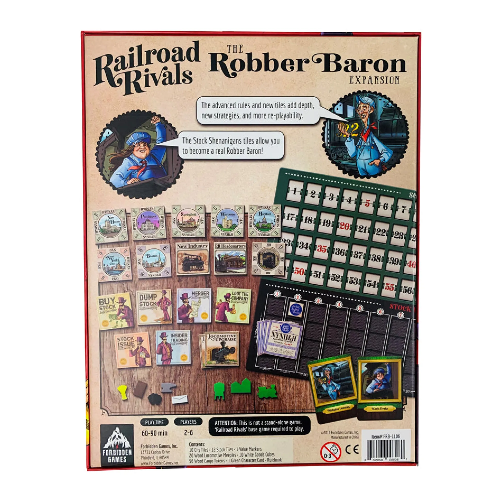 AreYouGame Railroad Rivals Robber Baron Expansion Board Game* Board Games|Role-Playing Games