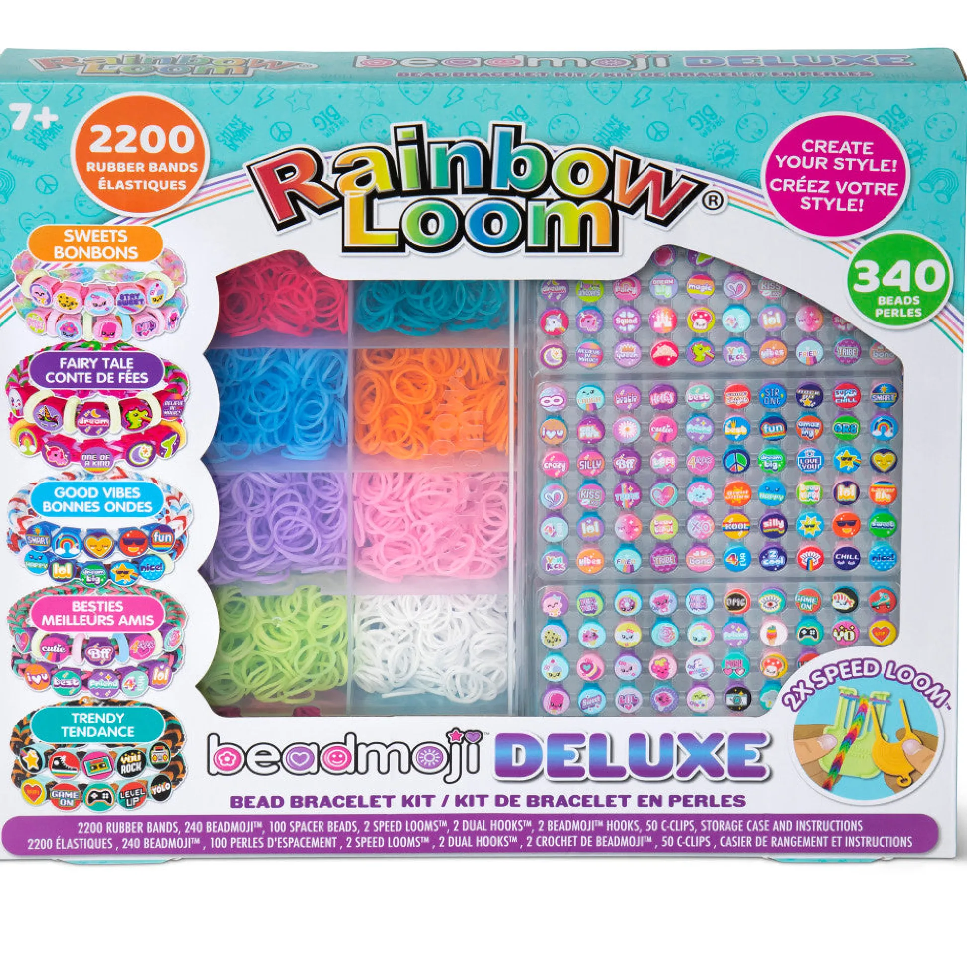 Flat River Group Rainbow Loom Beadmoji Deluxe Jewelry Making Kit* Crafts & Activities