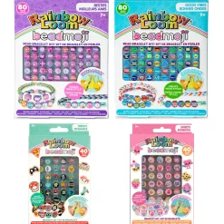 Flat River Group Rainbow Loom Beadmoji Themed Bracelet Making Kit - 4 Pack Bundle* Crafts & Activities