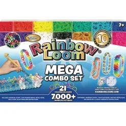 Flat River Group Rainbow Loom MEGA Combo Set - Ultimate Rubber Band Crafting Kit* Crafts & Activities
