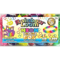 Flat River Group Rainbow Loom Neon Treasure Box Edition - Craft Kit* Crafts & Activities