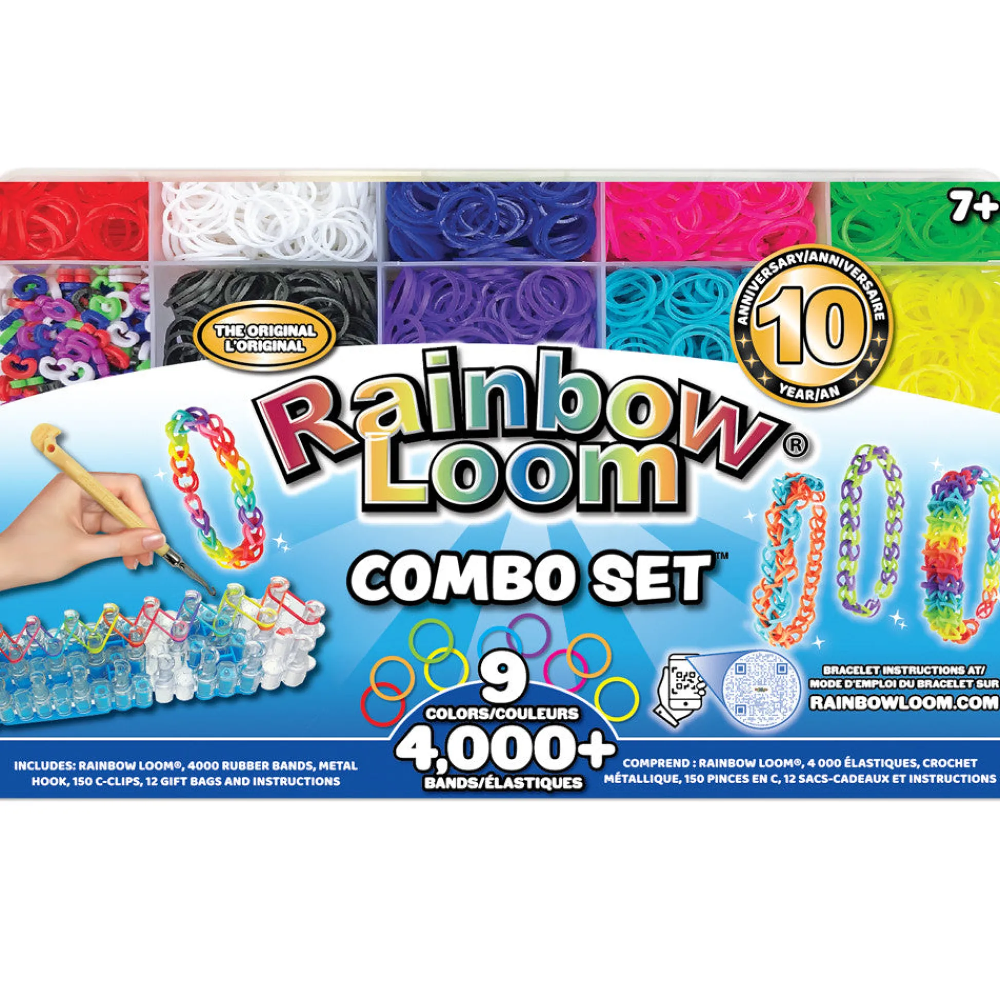 Flat River Group Rainbow Loom Ultimate Bracelet Crafting Kit with Metal Hook and Loom* Crafts & Activities