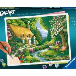 Calendar Holdings, LLC Ravensburger River Cottage Artistic Paint by Number Kit* Drawing, Color & Painting