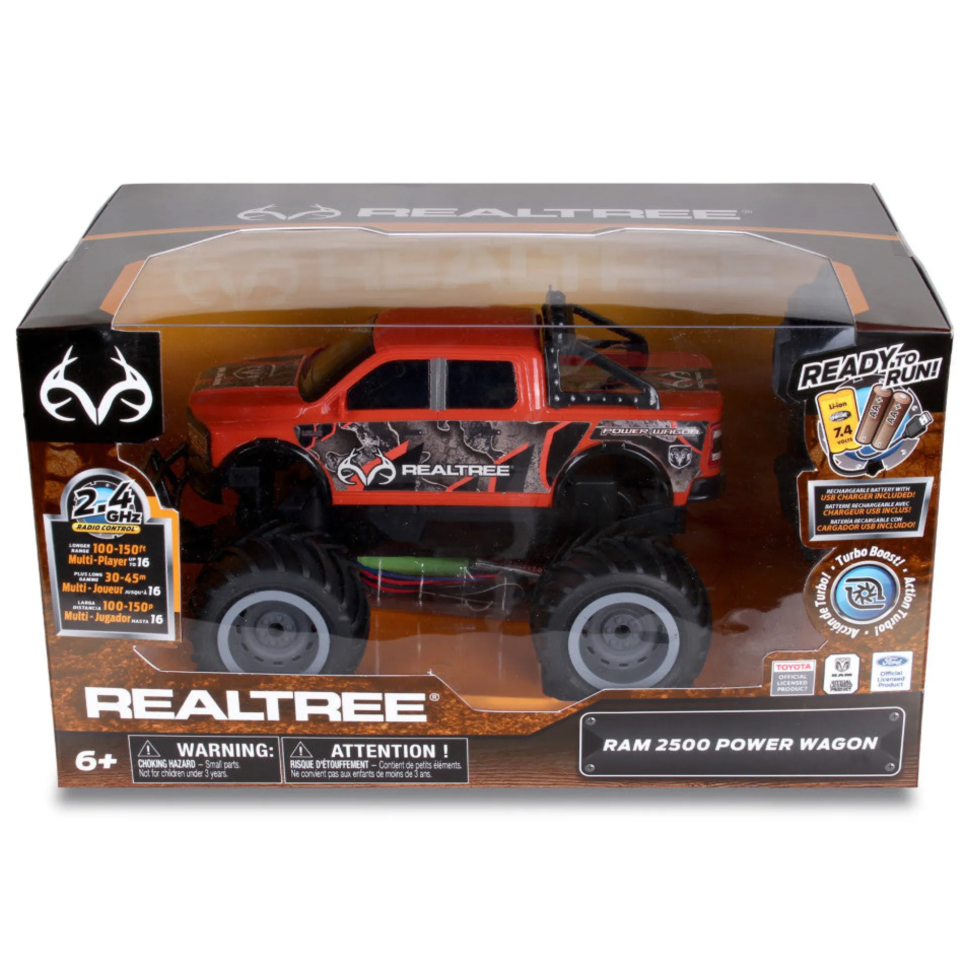 Flat River Group RealTree Radio Control RAM 2500 Power Wagon Monster Truck - Red* Rc Cars & Flight