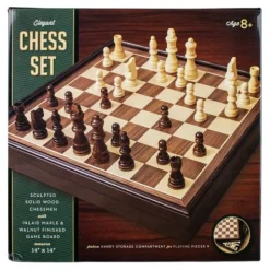 Calendar Holdings, LLC Regal Maple & Walnut Wooden Chess Set Deluxe* Role-Playing Games|Board Games