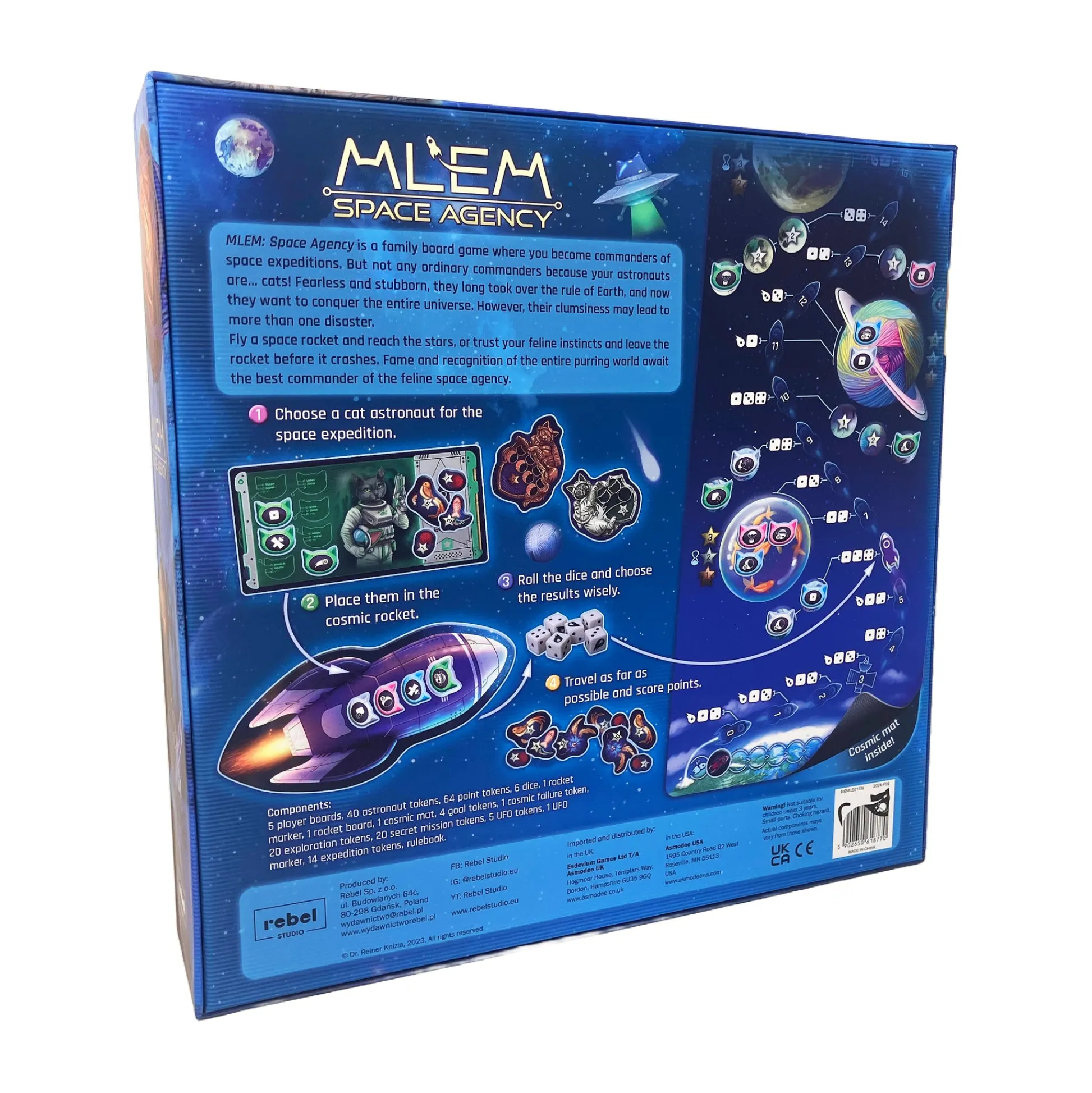 AreYouGame Reiner Knizia's MLEM: Space Agency - Cosmic Cat Commanders* Role-Playing Games|Board Games