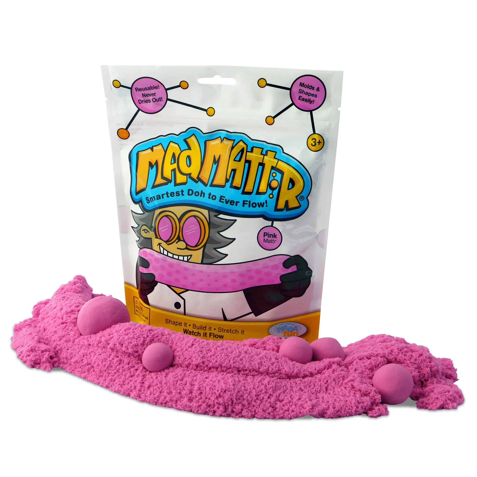Educators Resource Relevant Play Mad Mattr Super-Soft Modeling Dough - Pink, 20 oz Total* Clay, Dough & Sand Art