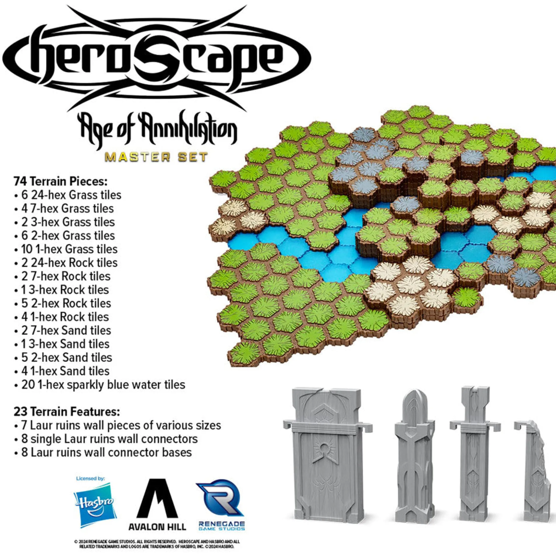 Flat River Group Renegade Game Studios: Heroscape - Age of Annihilation Master Set* Miniature Figures & Games