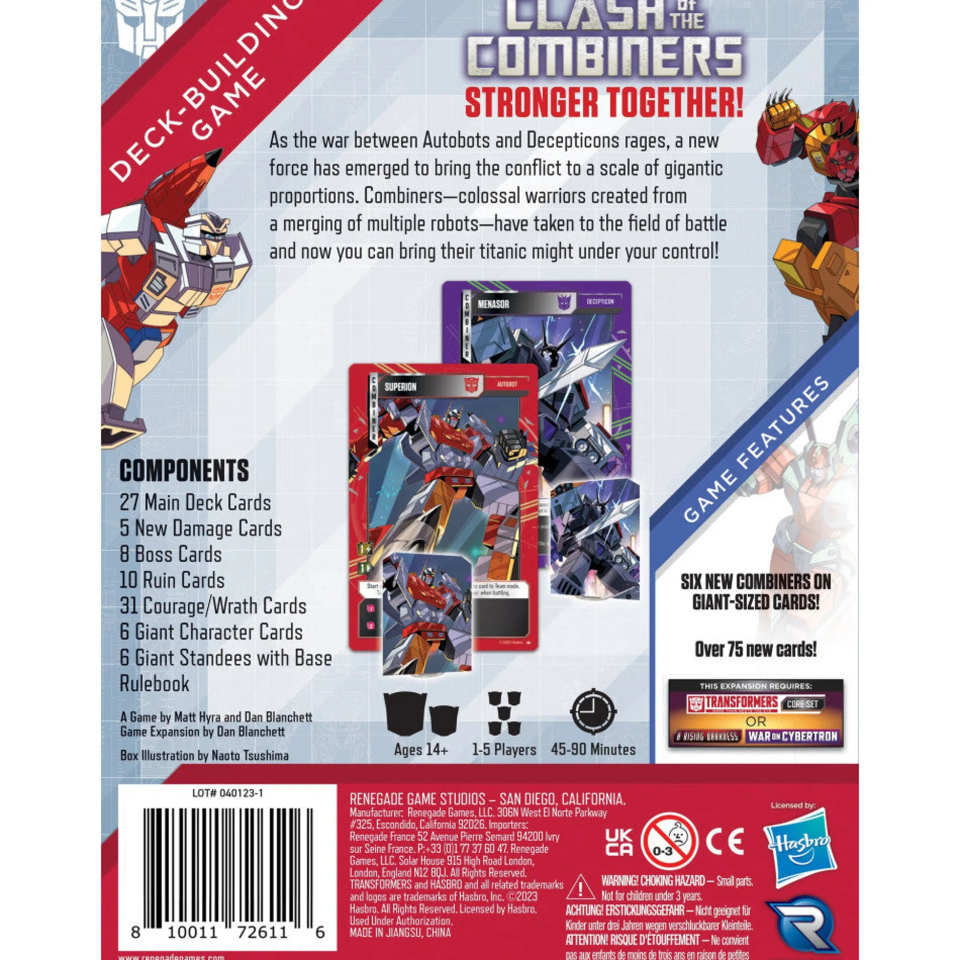 Flat River Group Renegade Games Transformers: Clash of the Combiners Deck Building Game* Card Games