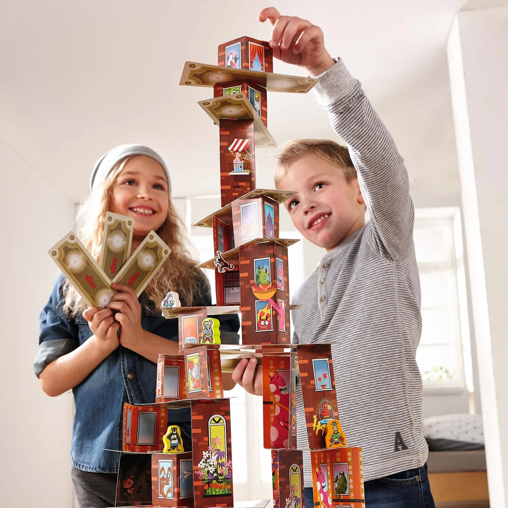 HABA USA Rhino Hero - Super Battle 3D Stacking Game* Board Games|Role-Playing Games