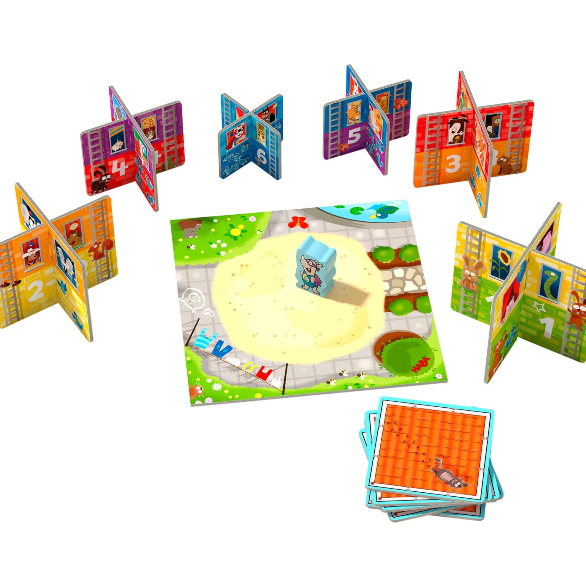 HABA USA Rhino Hero Junior My Very First Games - Cooperative Stacking Game* Preschool Education Toys & Activities