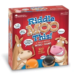 AreYouGame Riddle Moo This Educational Riddle Word Game by Learning Resources* Family & Entertainments Games