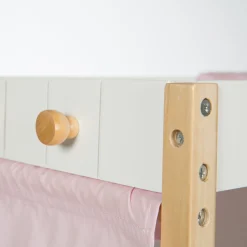 Flat River Group Roba Scarlett Doll Bed with Storage - White & Pink* Doll Houses, Furniture & Accessories|Stuffed Animals & Plush Toys