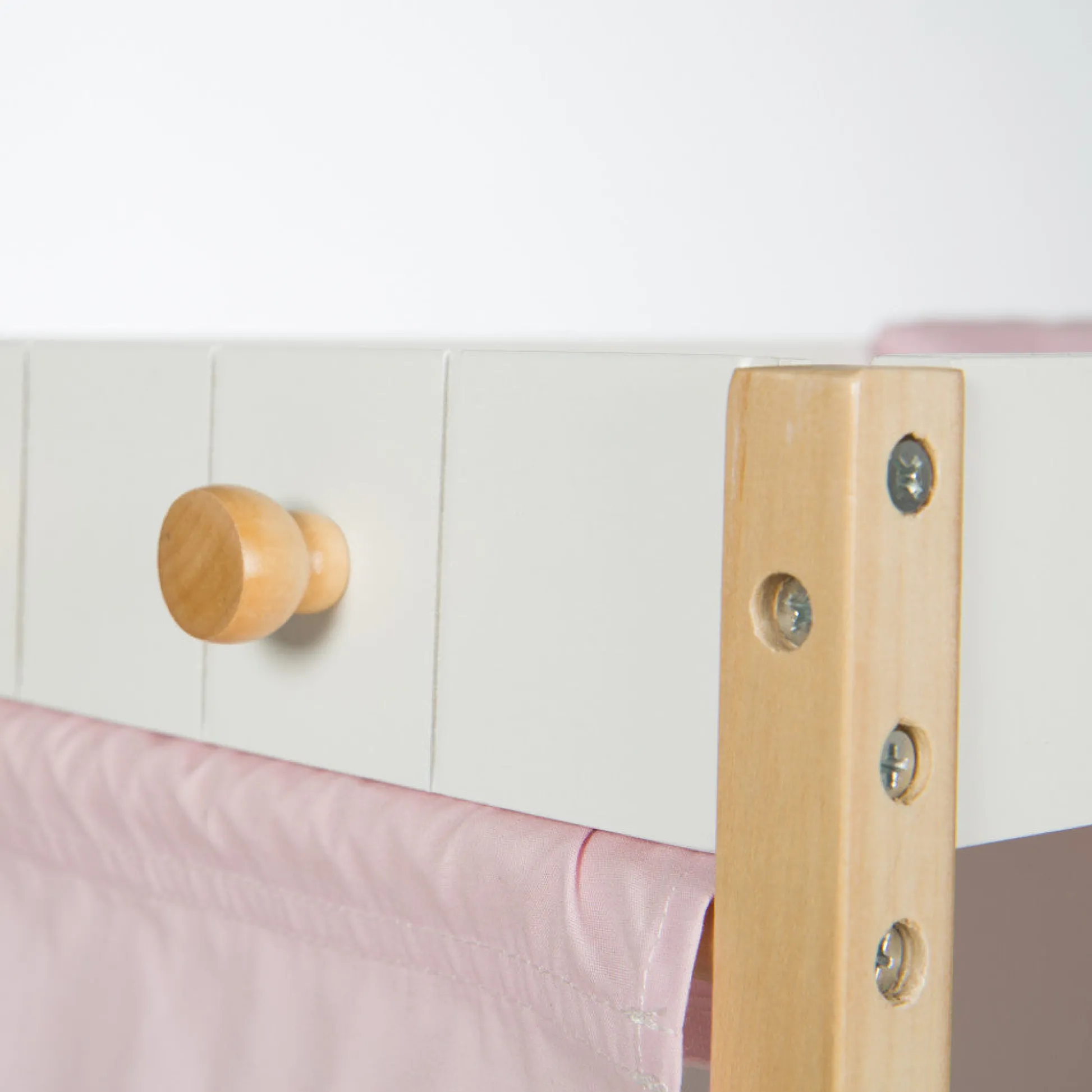 Flat River Group Roba Scarlett Doll Bed with Storage - White & Pink* Doll Houses, Furniture & Accessories|Stuffed Animals & Plush Toys
