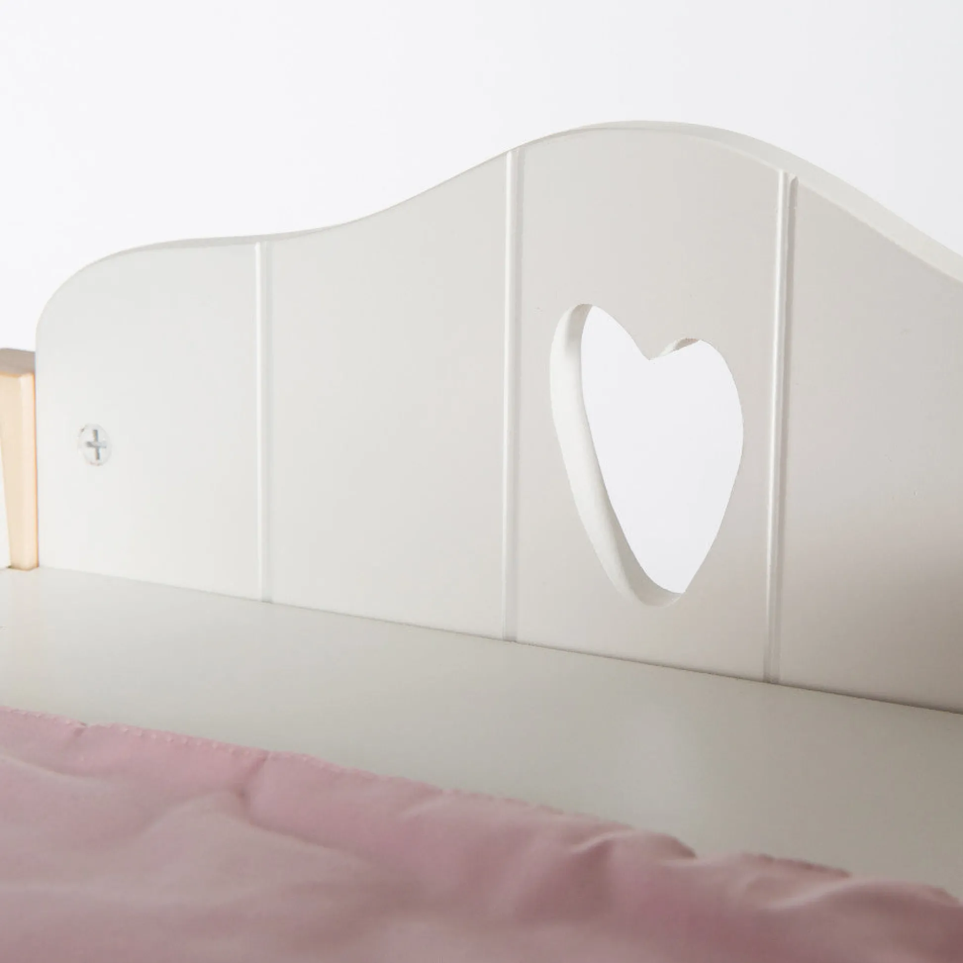 Flat River Group Roba Scarlett Doll Bed with Storage - White & Pink* Doll Houses, Furniture & Accessories|Stuffed Animals & Plush Toys