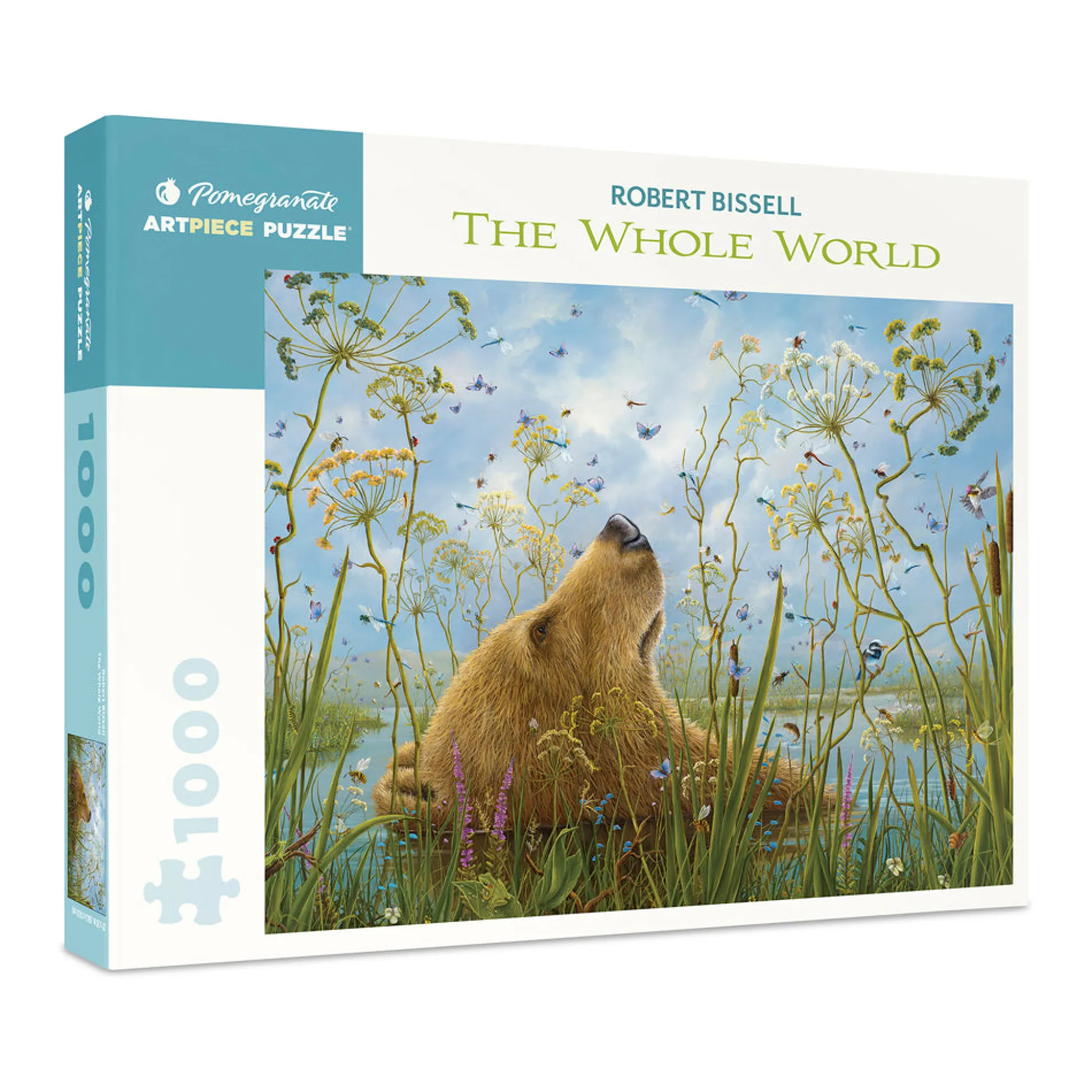 AreYouGame Robert Bissell The Whole World 1000-Piece Jigsaw Puzzle* Puzzles