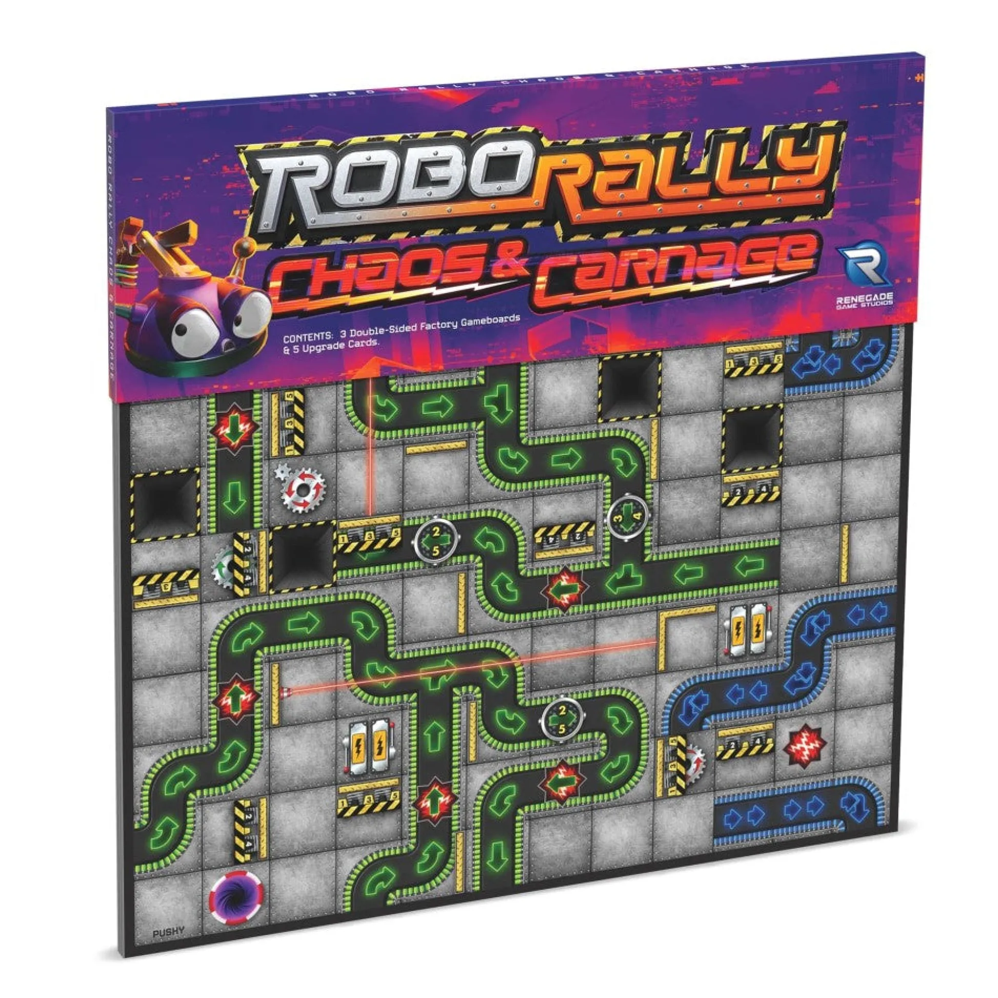 Flat River Group Robo Rally: Chaos & Carnage Expansion Board Game by Renegade Games Studios* Board Games|Role-Playing Games