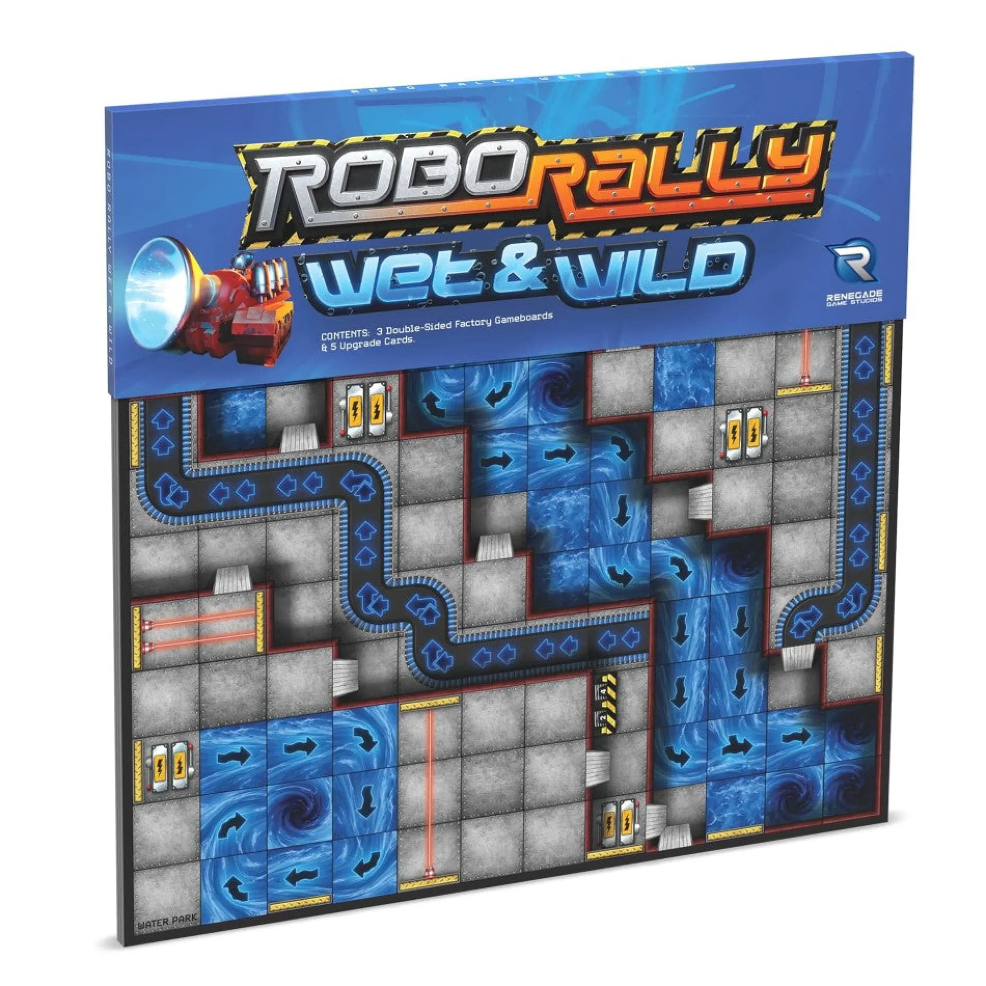 Flat River Group Robo Rally: Wet & Wild Expansion Board Game by Renegade Games Studios* Board Games|Role-Playing Games