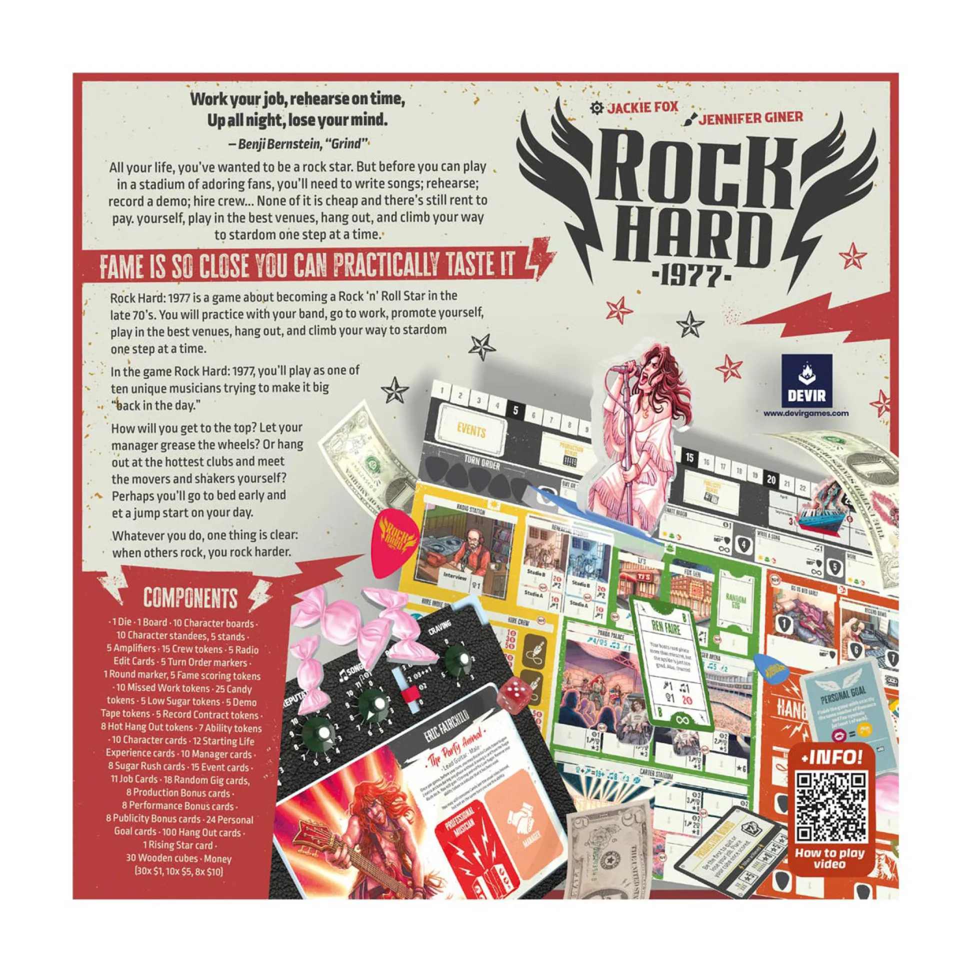 AreYouGame Rock Hard: 1977 - Ultimate Rising Rock Star Board Game* Role-Playing Games|Board Games