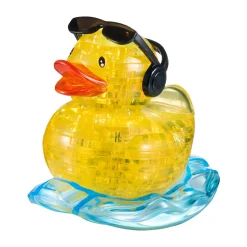 AreYouGame Rock'n Duck 3D Crystal Puzzle - Vibrant Yellow, 45 Pcs* Puzzles