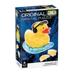 AreYouGame Rock'n Duck 3D Crystal Puzzle - Vibrant Yellow, 45 Pcs* Puzzles
