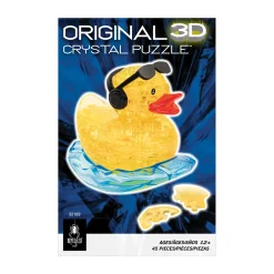 AreYouGame Rock'n Duck 3D Crystal Puzzle - Vibrant Yellow, 45 Pcs* Puzzles