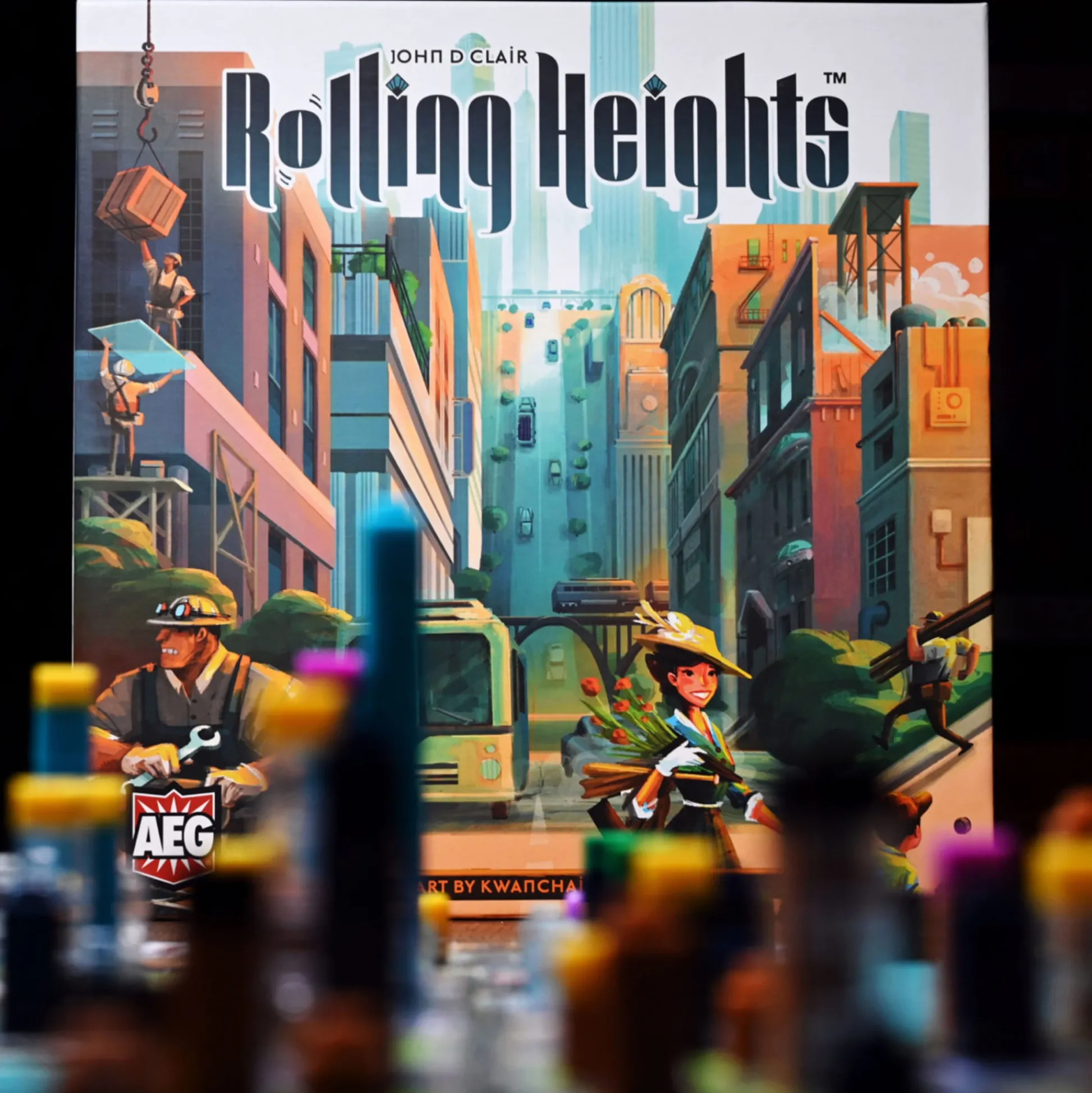 Flat River Group Rolling Heights City Building Strategy Board Game by Alderac Entertainment Group* Board Games|Role-Playing Games
