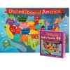 Educators Resource Round World Products USA Map Jigsaw Puzzle - 100 pc* Puzzles