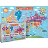 Educators Resource Round World Products Vibrant World Map Floor Puzzle - 48 pc* Puzzles
