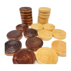 AreYouGame Royal Rumble 24-Set Stackable Wood Grooved Checkers, 1.5 Inch* Role-Playing Games|Board Games